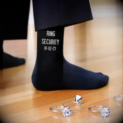 Ring security dress socks ring bearer gift