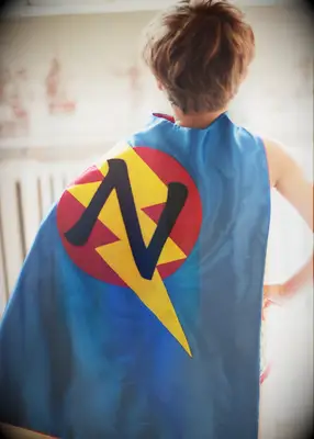 Personalized superhero cape ring bearer gift