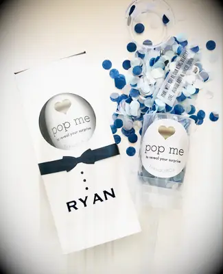 Confetti popper ring bearer gift
