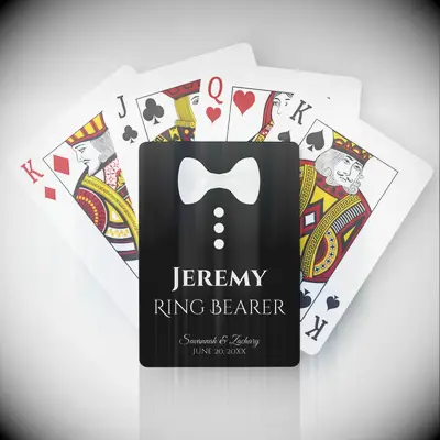 Ring bearer playing cards
