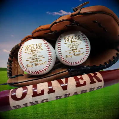 Ring bearer proposal baseball gift