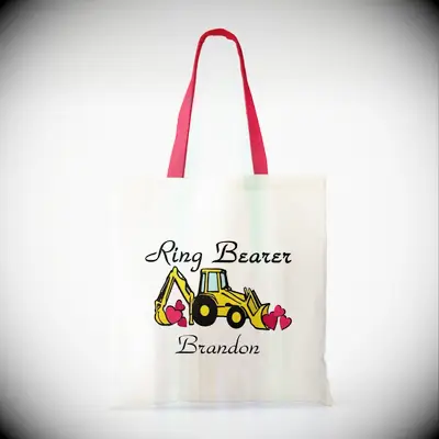 Ring bearer tote bag proposal gift
