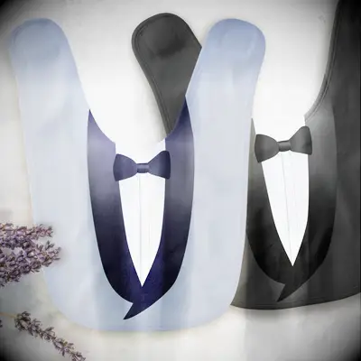Tuxedo baby bib ringbearer gift