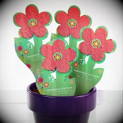 Flower seed cards