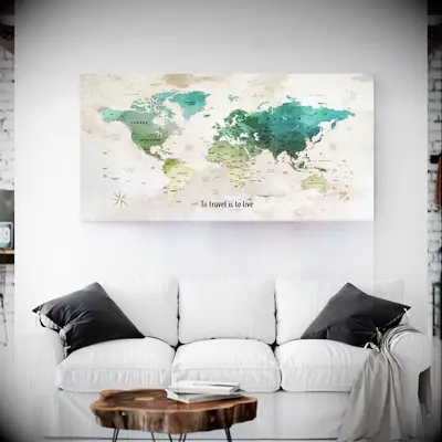 World map poster gift