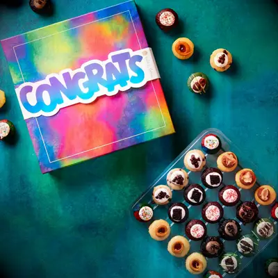 Custom cupcake engagement gift idea