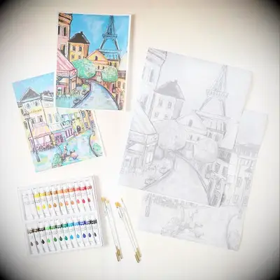 Painting kits from Uncommon Goods for a date night activity