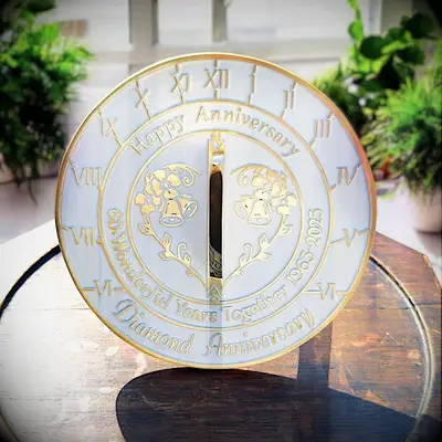 Diamond anniversary sundial
