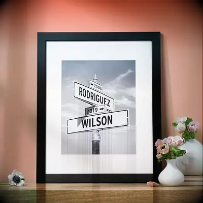 Custom sign wall print gift