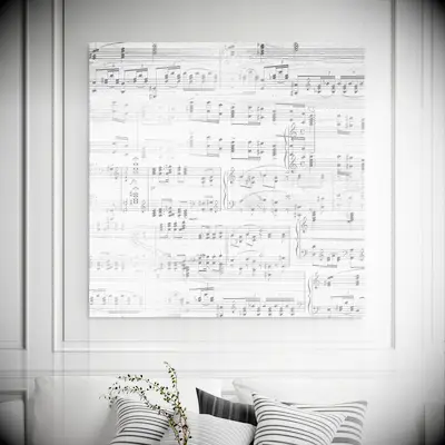 sheet music wall art for the best anniversary gift