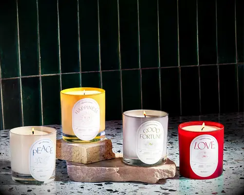 Crustal wish candle set