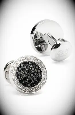 Crystal cufflinks gift