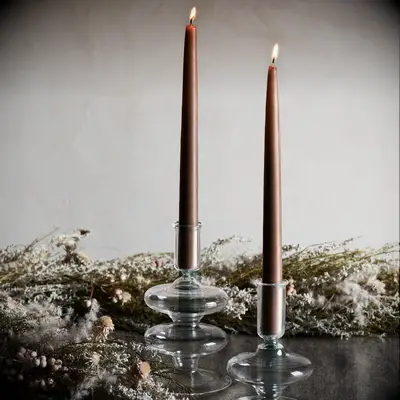 Crystal candle holders