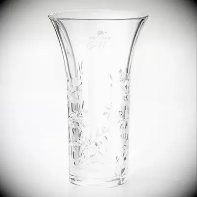 Personalized crystal vase