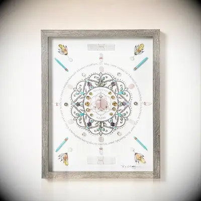 Crystal blessing wall art