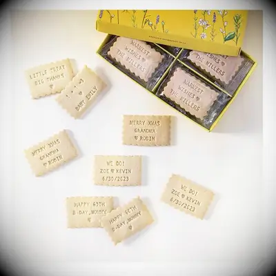 personalized shortbread cookies for the best thank you gift for parents
