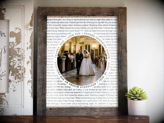 Etsy parent dance song canvas for heartfelt parents wedding gift idea