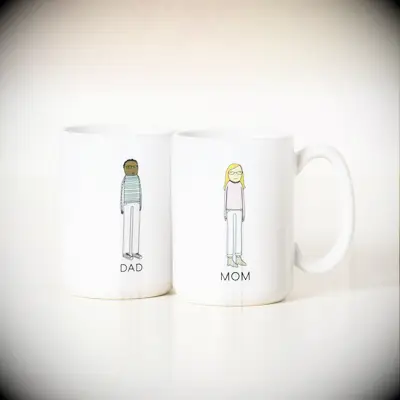 Personalized mugs thank you gift for parents