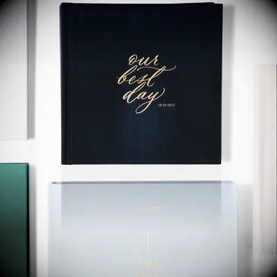 Personalized wedding photo album thank you gift for parents