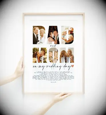 Sentimental photo print thank you gift for parents