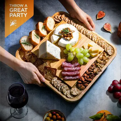 Bamboo serveware set thank you gift for parents