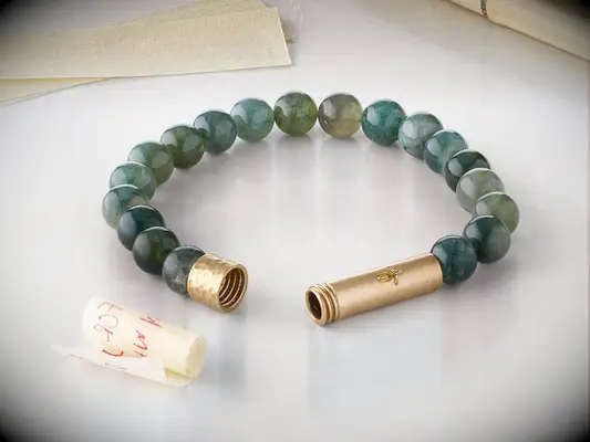 Jade bead bracelet with hidden compartment clasp relationship bracelets