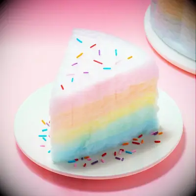 Cotton candy cake anniversary gift