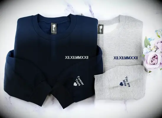 Embroidered sweaters cotton anniversary gift