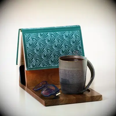 Wooden reading valet romantic gift for wife from Uncommon Goods