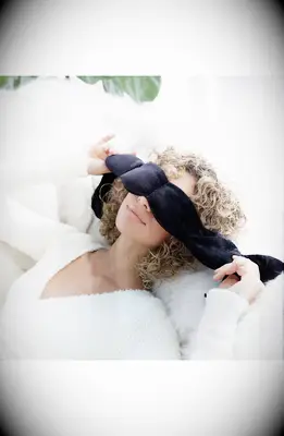 Black weighted eye mask gift for wife