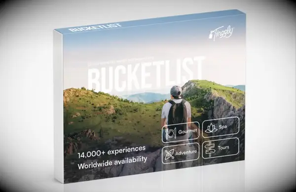 Bucket list experience voucher gift for wife from Tinggly