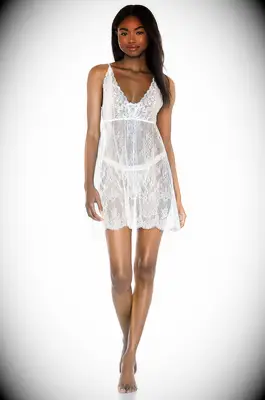 Lace Chemise with G-String from Revolve for the best lingerie shower gifts