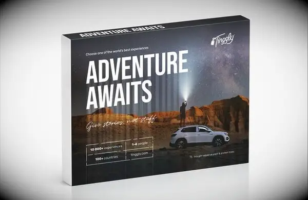 Tinggly Adventure Awaits experience voucher gift for brother-in-law