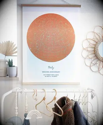 Mapiful custom star map for husband