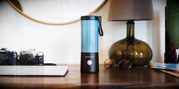 Blendjet portable blender on coffee table