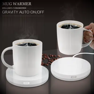 Heated mug coaster gift