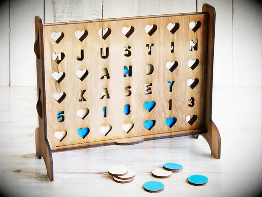 Personalized four across wedding gift for couple