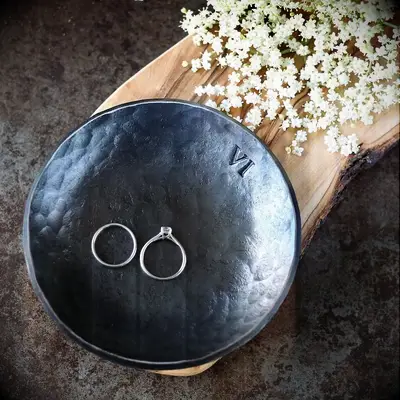 iron wedding ring dish for the best anniversary present