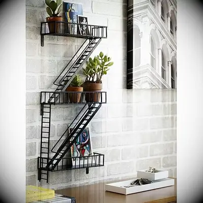 Fire escape shelf gift