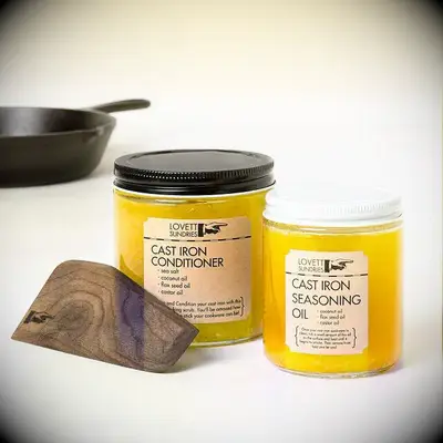Cast iron conditioner and oil
