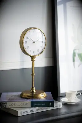 Vintage-inspired iron clock