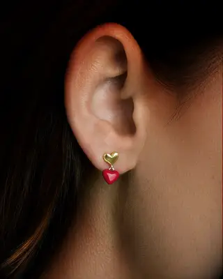 Heart earrings Valentine