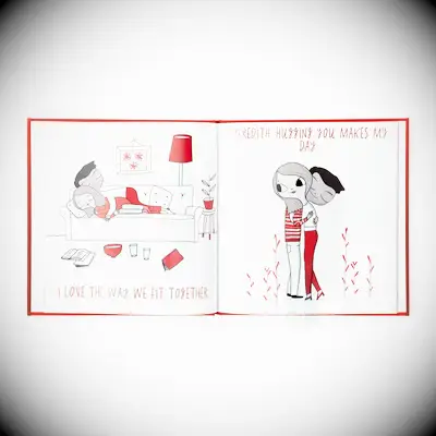 Personalized book of love Valentine