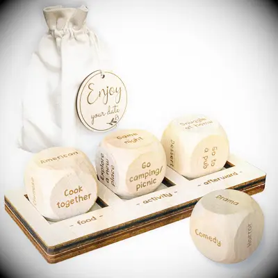 Date night decision dice anniversary gift for friend