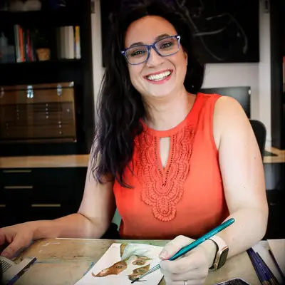 Pet portrait painting class anniversary gift for friend