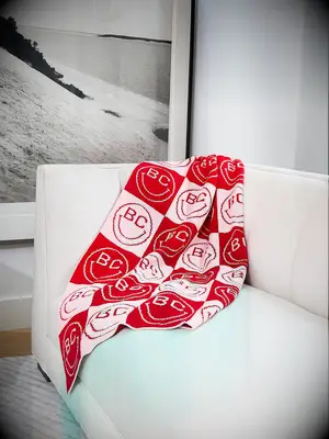 BaubleBar custom initial blanket sister-in-law gift