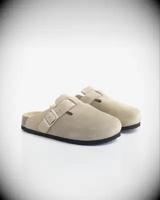 Suede clogs for sister-in-law