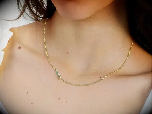 Initial necklace sister-in-law gift