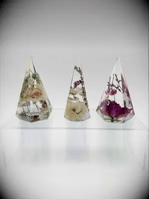 Crystal preserved wedding flowers