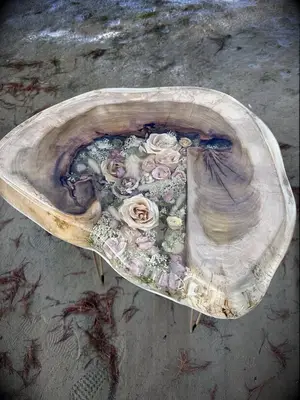 Resin preserved wedding flowers